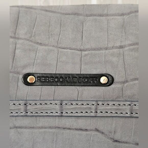 Rebecca Minkoff Collection Crocodile Embossed Suede Hobo Bag EUC - Picture 6 of 11